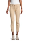Ag Prima Sateen Mid-rise Crop Cigarette Pants