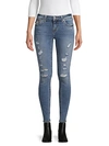 TRUE RELIGION HALLE DESTROYED SKINNY JEANS,0400012231261