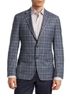 SAKS FIFTH AVENUE COLLECTION BY SAMUELSOHN WOOL PLAID JACKET,0400011611975
