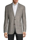 Armani Collezioni Standard-fit Glen Plaid Wool-blend Sportcoat