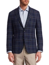 SAKS FIFTH AVENUE COLLECTION BOUCLE PLAID SPORTCOAT,0400011590303