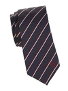 ROBERTO CAVALLI LOGO STRIPED SILK TIE,0400012371236