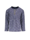 ANDY & EVAN BABY BOY'S BURNOUT STRIPE HENLEY,0400099488221