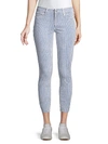 Paige Jeans Skinny-fit Crop Stripe Jeans