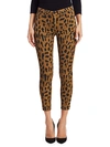 L AGENCE MARGOT HIGH-RISE ANIMAL-PRINT ANKLE SKINNY JEANS,0400012499475