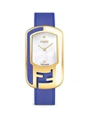 FENDI CHAMELEON GOLDTONE STAINLESS STEEL & MOTHER-OF-PEARL LEATHER-STRAP WATCH,0400012601284