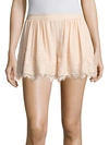 Prose & Poetry Orly Lace Trim Swing Shorts