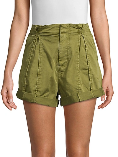 Joie Xandria Rolled Cargo Shorts In Fauna Green