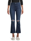 7 FOR ALL MANKIND HIGH-RISE DESTROYED KICK FLARE JEANS,0400012346061