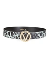 VALENTINO BY MARIO VALENTINO GIUSY LEOPARD PYTHON-EMBOSSED LEATHER BELT,0400011476050