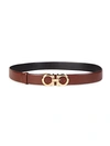 FERRAGAMO GANCINI LEATHER BELT,0400012347797