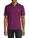 Robert Graham Lucifer Classic-fit Skull-embroidered Polo