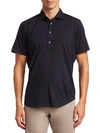 SAKS FIFTH AVENUE COLLECTION SHORT SLEEVE SOLID ACTIVE POLO,0400011596218