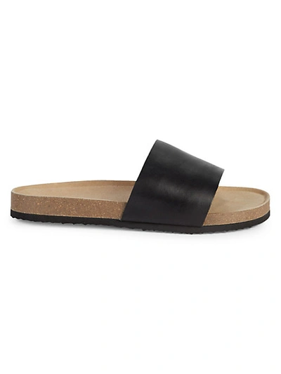 Saks Fifth Avenue Fletcher Leather Slide Sandals