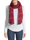 FRANCO FERRARI TRIKILA SPARKLE PLAID SCARF,0400012346209