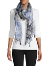 LA FIORENTINA PAISLEY-PRINT TASSEL SCARF,0400012414794