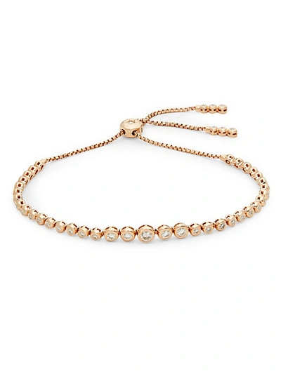 Saks Fifth Avenue Diamond & 14k Rose Gold Slider Bracelet