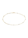 SAKS FIFTH AVENUE 14K TWO-TONE GOLD ANKLET,0400011020831