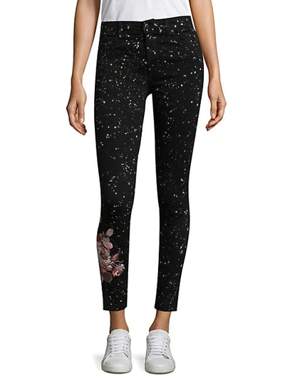 Joe's Jeans Embroidered Floral Ankle Jeans