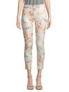 7 FOR ALL MANKIND SKINNY FLORAL ANKLE JEANS,0400099674289