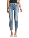 7 FOR ALL MANKIND SKINNY ANKLE SLIT JEANS,0400011703649