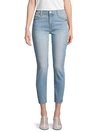 7 FOR ALL MANKIND ROXANNE CUT-OFF ANKLE SKINNY JEANS,0400012166616