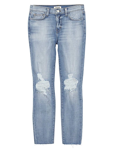 L Agence El Matador Slim-fit Destroy Crop Jeans