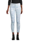 L AGENCE PRINTED SKINNY CROPPED JEANS,0400012377091