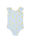 ANDY & EVAN LITTLE GIRL'S & GIRL'S LEMON-PRINT ONE-PIECE SWIMSUIT,0400012255148