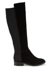Saks Fifth Avenue Harrah Mixed-media Tall Boots