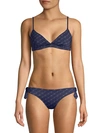 STELLA MCCARTNEY STELLA MONOGRAM TRIANGLE BIKINI TOP,0400011968767