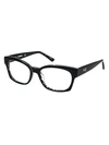 AQS MIA 51MM SQUARE OPTICAL GLASSES,0400012104441