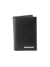 VALENTINO BY MARIO VALENTINO MATTIA SAUVAGE LEATHER BIFOLD CARD CASE WALLET,0400012093424