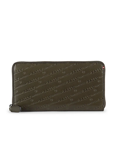 Bally Allover Logo Leather Wallet
