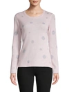 Quinn Dot-print Cashmere Sweater