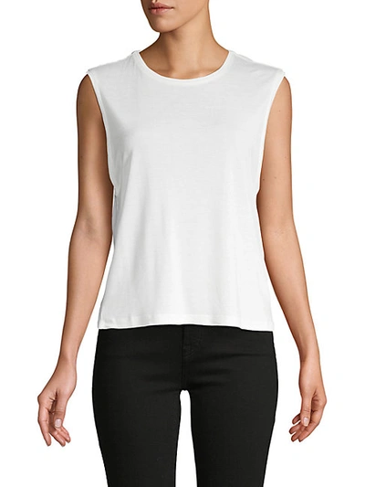 Alice And Olivia Sleeveless Cotton-blend Tank Top