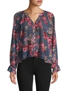SUPPLY & DEMAND MOODY FLORAL-PRINT TOP,0400012136908