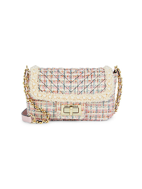 karl lagerfeld tweed bag