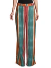 PATBO RIO STRIPED WIDE LEG PANTS,0400010746838