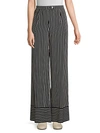 BEATRICE B STRIPED WIDE LEG trousers,0400011659906