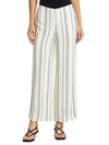 PROENZA SCHOULER CREPE STRIPED FLARE-LEG PANTS,0400011758983