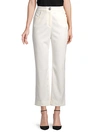 BALMAIN WOOL WIDE-LEG PANTS,0400012367530