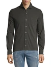 ISAIA SPREAD COLLAR SHIRT,0400012050465