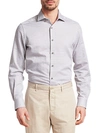 SAKS FIFTH AVENUE COLLECTION THIN STRIPE WOVEN SHIRT,0400011602437