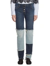 EACH X OTHER PATCHWORK COTTON JEANS,0400097638691