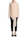 CHLOÉ LONG-SLEEVE SILK SHIRT,0400011598379