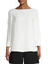 LAFAYETTE 148 ARORA BOATNECK BLOUSE,0400011686800