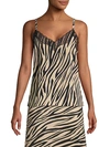 SANCTUARY ZEBRA-PRINT LACE CAMISOLE,0400012441959