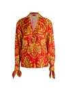 VERSACE PRINT SILK SHIRT,0400012514641