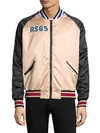 AS65 SPORTY EMBROIDERED FLAMINGO TRACK JACKET,0400011933071